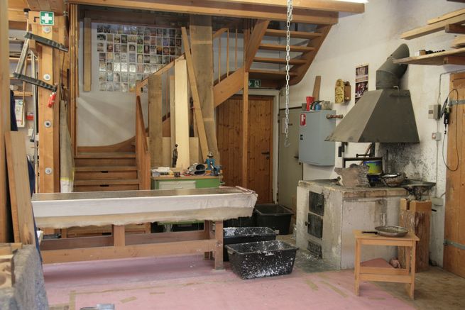 Unsere Gie�st�tte zum Gie�en der Zinn-Blei-Platten