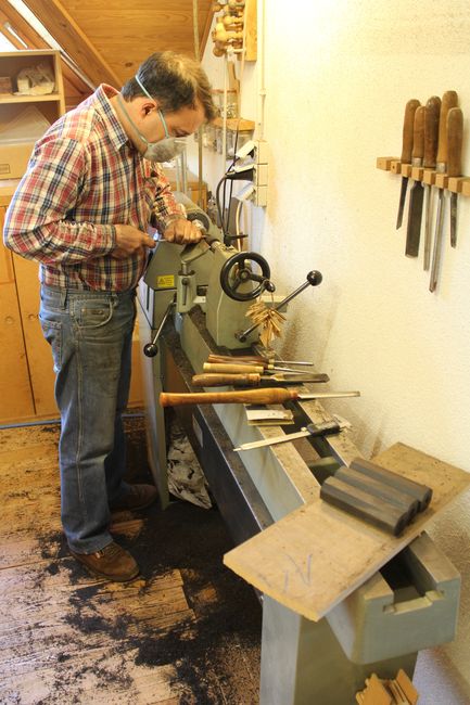 Herr Roberts bei der Arbeit