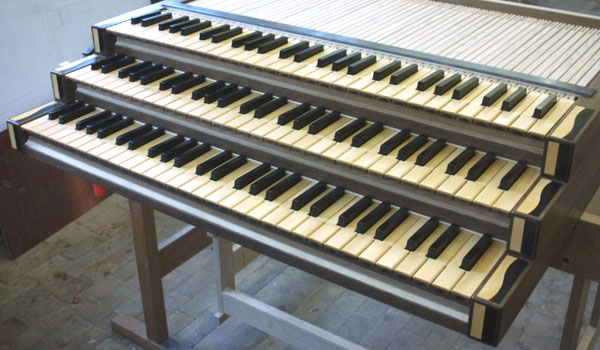 Die fertigen Klaviaturen