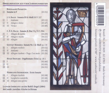 CD-Cover Rückseite