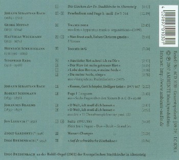 CD-Cover Rückseite