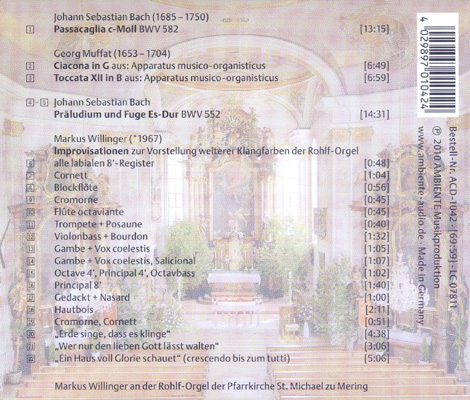 CD-Cover Rückseite