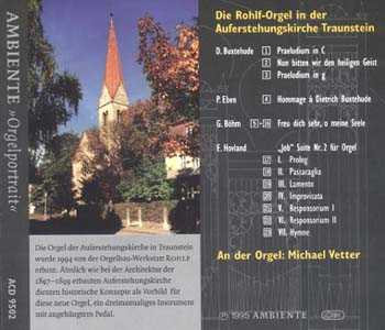 CD-Cover Rückseite