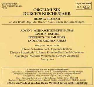 CD-Cover Rückseite