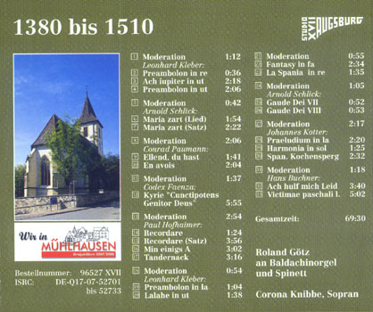 CD-Cover Rückseite