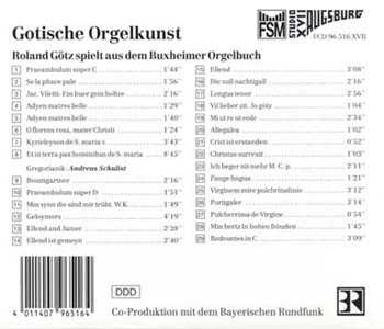 CD-Cover Rückseite