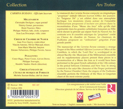 CD-Cover Rückseite