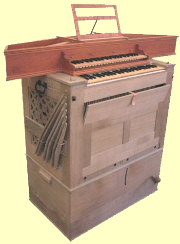 Claviorganum mit Truhenorgel und Virginal